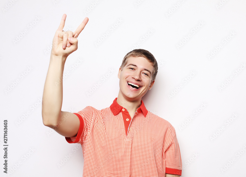 Successful emotional young caucasian male creaming Yes Successful emotional young caucasian male creaming Yes