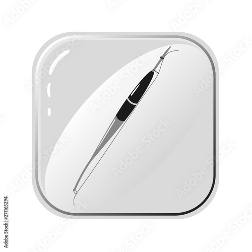 Vector icons of fishhook. Monochrome drawing on white background. 
