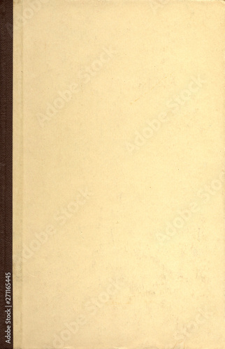 Paper texture. Old book cover. Rough faded surface. Blank retro page. Empty place for text. Perfect for background and vintage style design.