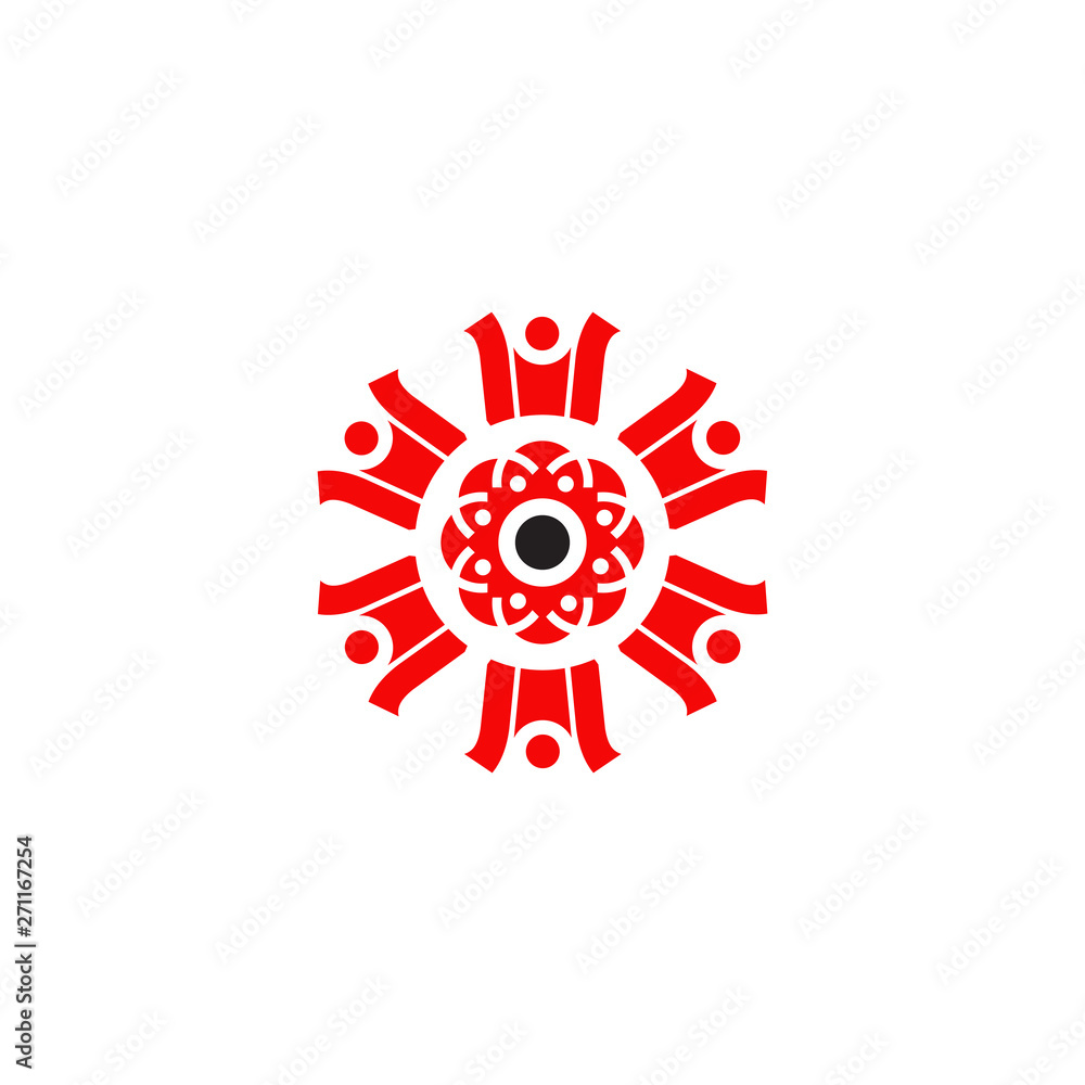 Community and adoption care logo design vector template Community and adoption care logo design vector template