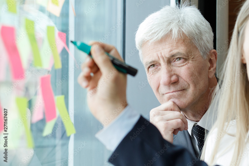 Business people brainstorming ideas Business people brainstorming ideas