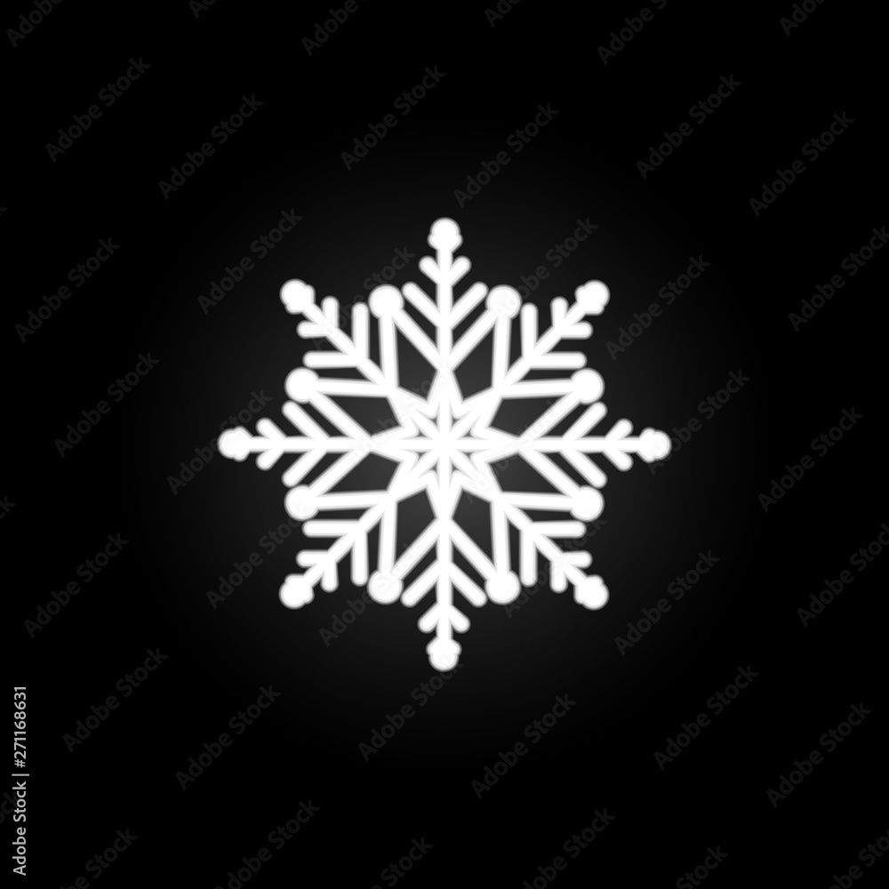 Snowflake, snow, winter neon icon. Elements of Snowflakes set. Simple icon for websites, web design, mobile app, info graphics