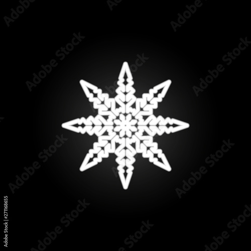 Snowflake, snow, winter neon icon. Elements of Snowflakes set. Simple icon for websites, web design, mobile app, info graphics