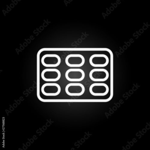 nicotine, patch, smoke, healthcare neon icon. Elements of quit smoking set. Simple icon for websites, web design, mobile app, info graphics