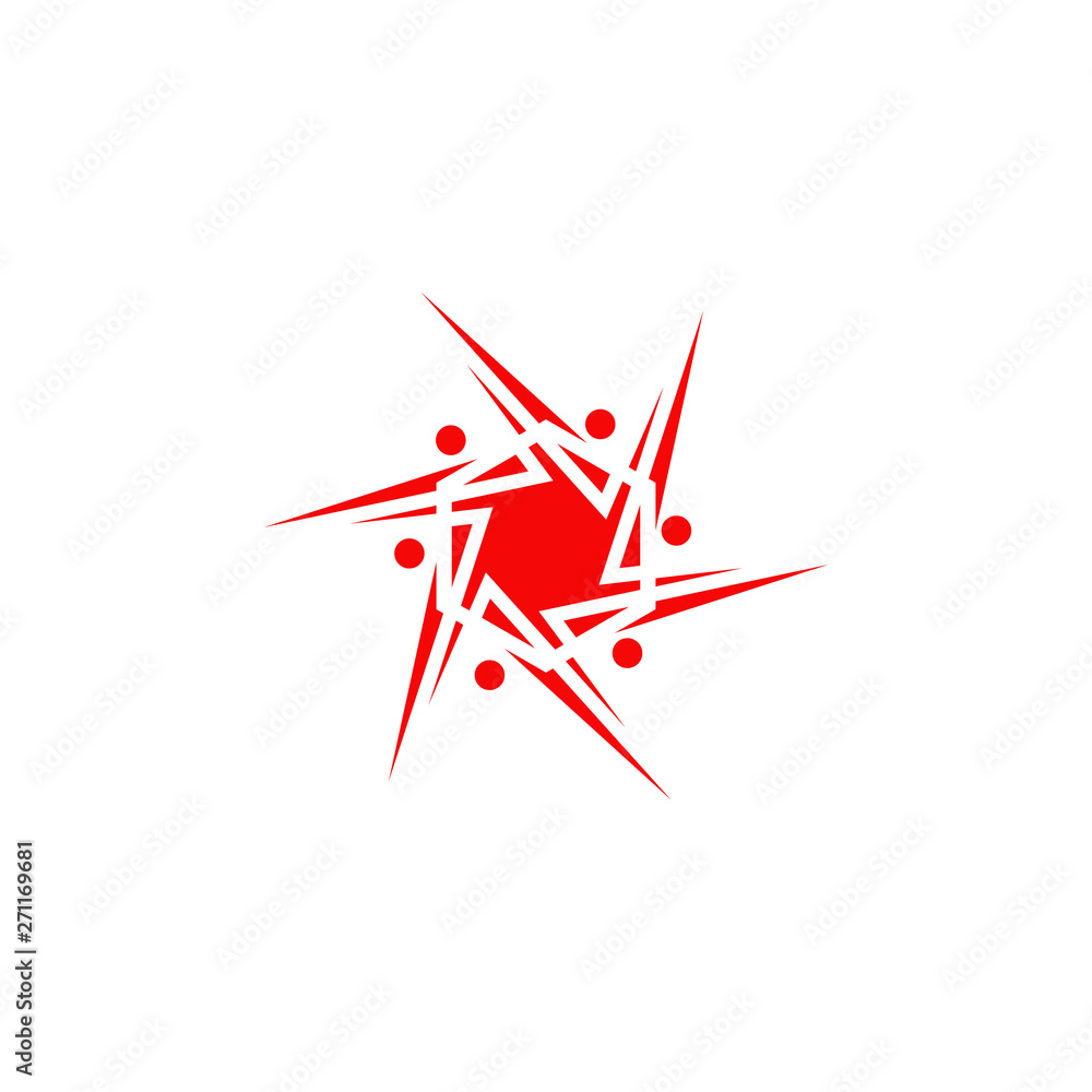 Community and adoption care logo design vector template Community and adoption care logo design vector template
