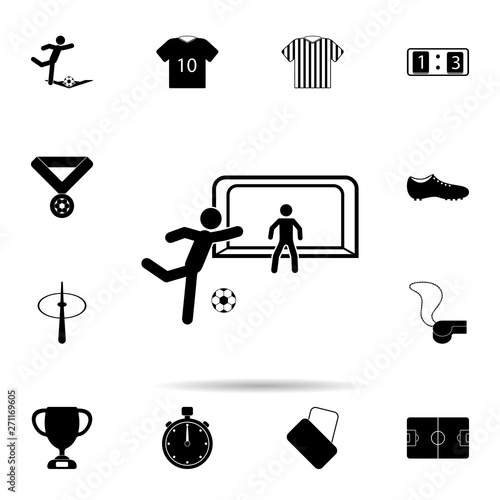 penalties in football icon. Universal set of football for website design and development, app development