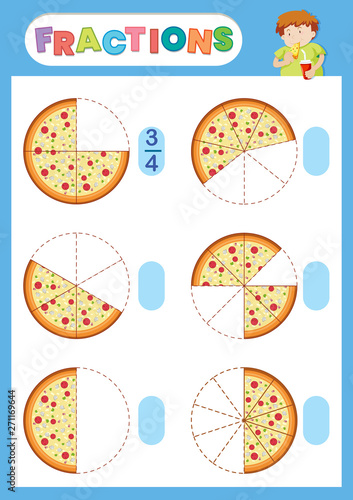 A math fraction worksheet