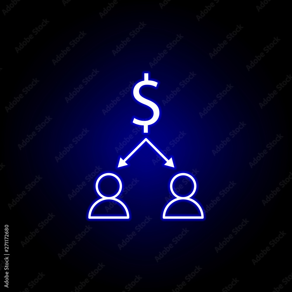 dollar workers arrows icon in neon style. Element of finance illustration. Signs and symbols icon can be used for web, logo, mobile app, UI, UX dollar workers arrows icon in neon style. Element of finance illustration. Signs and symbols icon can be used for web, logo, mobile app, UI, UX