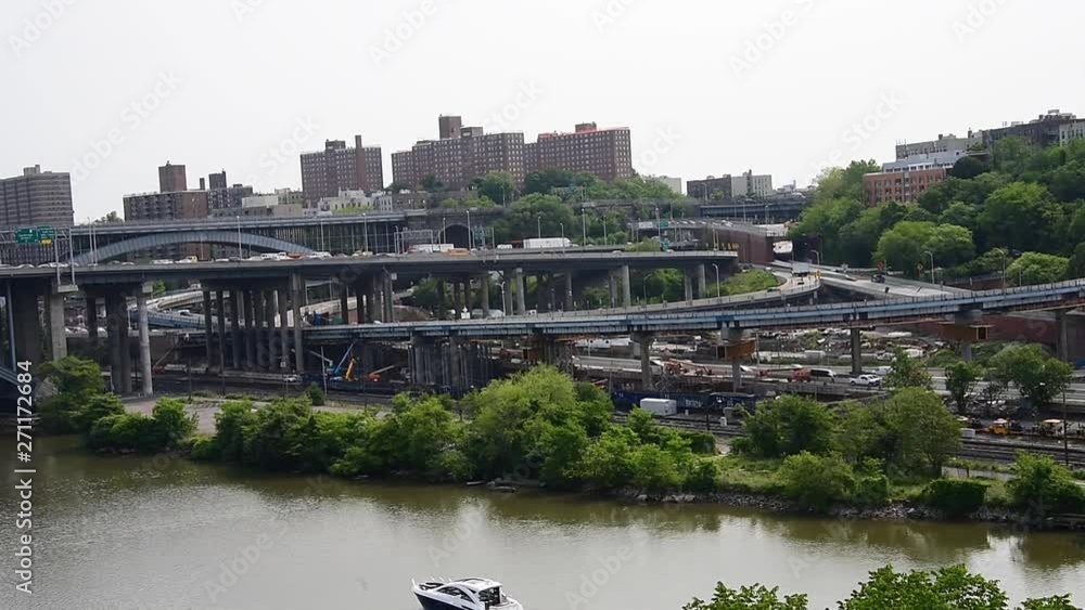 Washington Heights Bridge, between Bronx & Manhattan, New York - USA Washington Heights Bridge, between Bronx & Manhattan, New York - USA