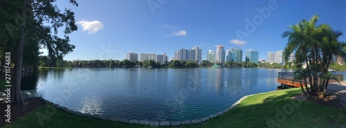 Orlando Lake Eola in the summer. Photo image photo