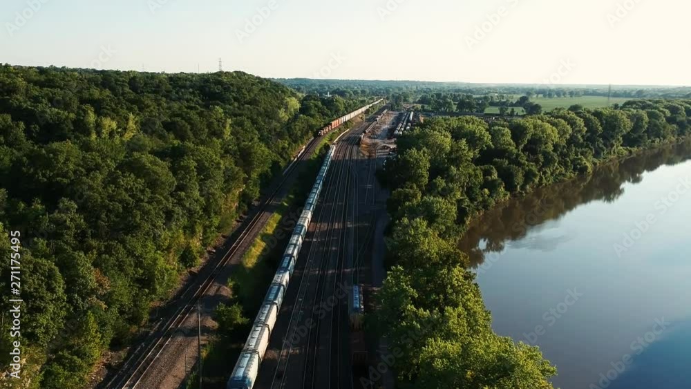 Drone video showing train coming right at it Drone video showing train coming right at it