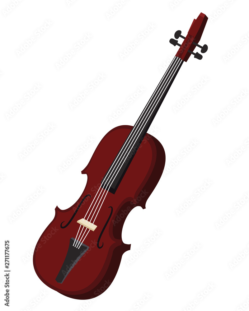 Fototapeta premium violin icon cartoon
