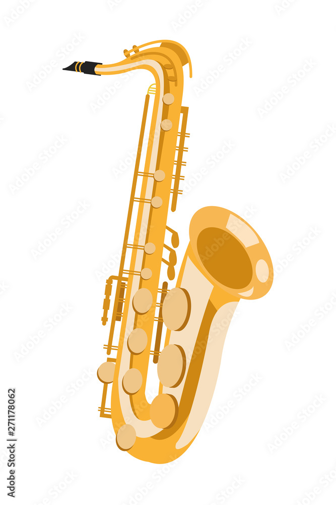 Naklejka premium saxophone icon cartoon