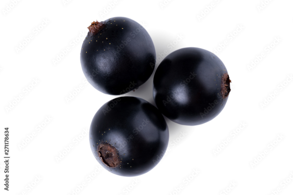 Ripe blackcurrant isolated on a white background. Black berries. Delicious and healthy food. Top view Ripe blackcurrant isolated on a white background. Black berries. Delicious and healthy food. Top view