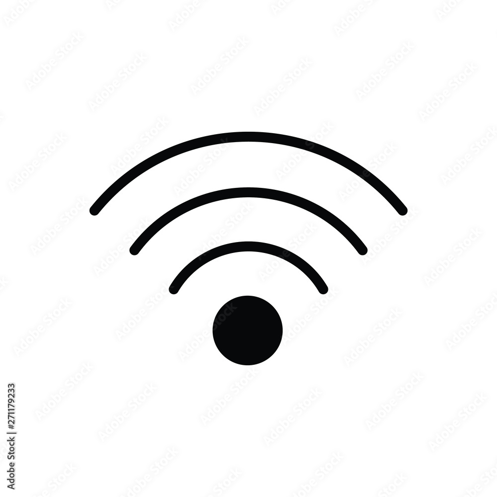 Black solid icon for wifi hotspot Black solid icon for wifi hotspot