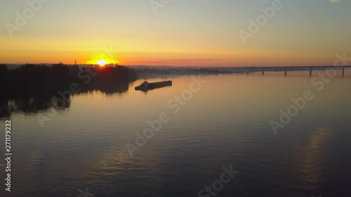 sunrise on river