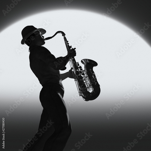 Photography Saxophone player