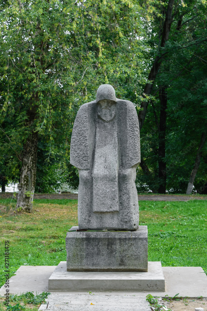 Obraz premium Granite monument in the city of Tver.