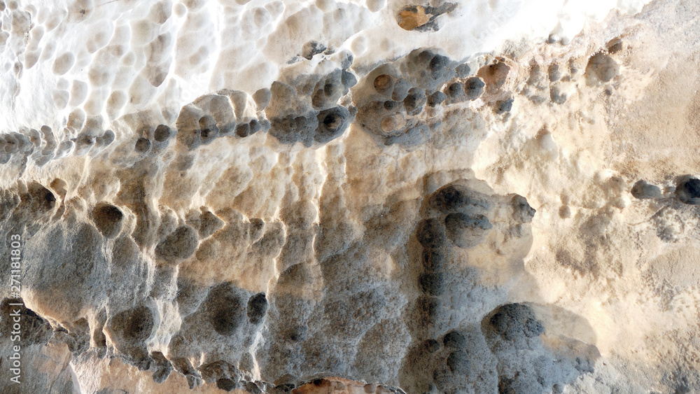Texture of natural stone. Modern background. Image. Design for poster. Abstract backdrop. Black, grey, biege, sepia. Hole on the surface. Patterns and textures of rocks in nature. Closeup detail stone Texture of natural stone. Modern background. Image. Design for poster. Abstract backdrop. Black, grey, biege, sepia. Hole on the surface. Patterns and textures of rocks in nature. Closeup detail stone