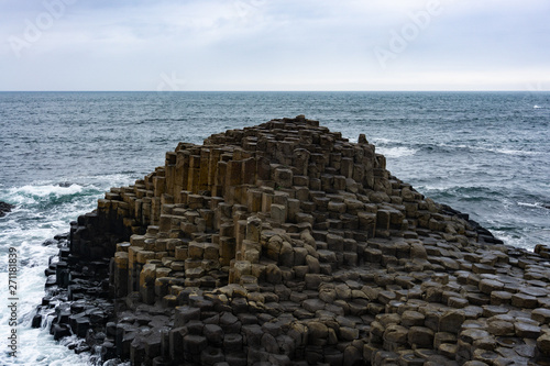 cloudy day on Giant's Causeway, Northern Ireland