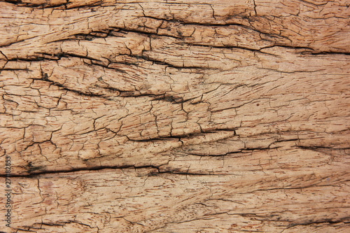 close up top viwe old vintage brown wood back ground.retro wood has abstract patterned surface through the use of time.