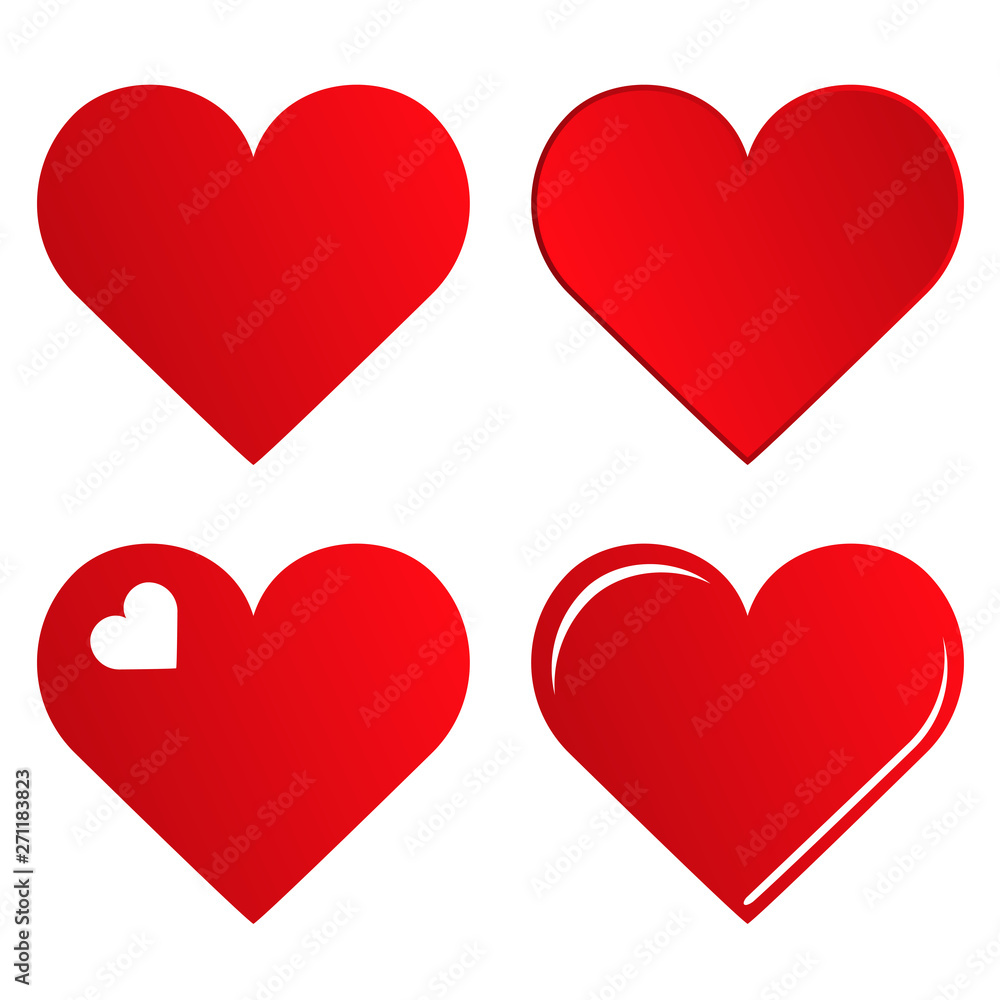 4 valentine love hearts collection 4 valentine love hearts collection