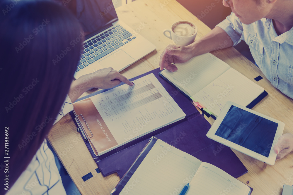 business meeting concept, business team discussion and brainstorming to business strategy at meeting room. business meeting concept, business team discussion and brainstorming to business strategy at meeting room.