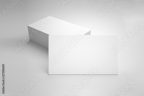 Business Cards Mock up on Gray Background. High resolution.
