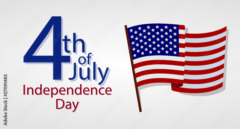 Fourth of July. 4th of July holiday banner. USA Independence Day banner for sale, discount, advertisement, web etc Fourth of July. 4th of July holiday banner. USA Independence Day banner for sale, discount, advertisement, web etc