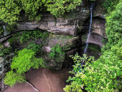 Beautiful view of the Starved Rock Nationl Park photo