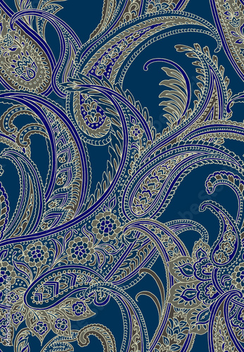 Seamless Pattern : Paisley Style