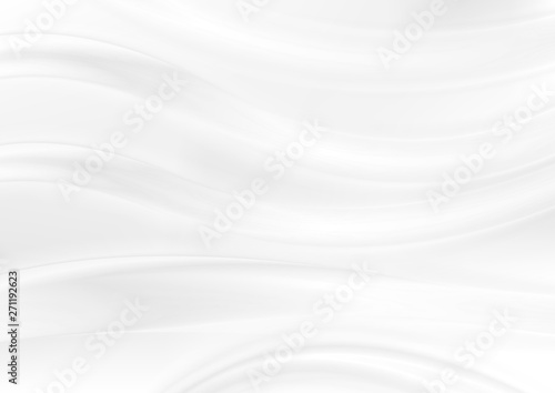 Abstract white glossy smooth waves background
