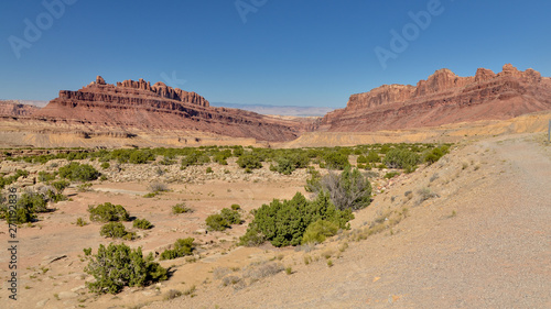 Black Dragon Canyon at San Rafael Swell scenic view from Interstate 70 highway (Emery county, Utah, USA)