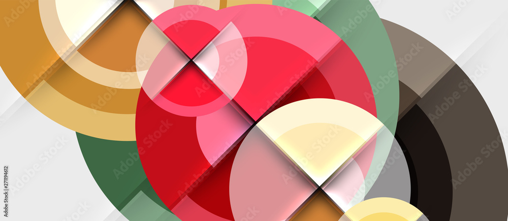 Geometric design abstract background - circles Geometric design abstract background - circles