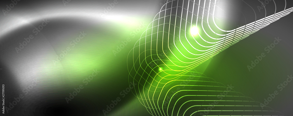 Shiny neon techno template. Neon lines background, 80s style laser rays Shiny neon techno template. Neon lines background, 80s style laser rays