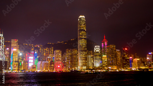 Photography City at night in Hongkong