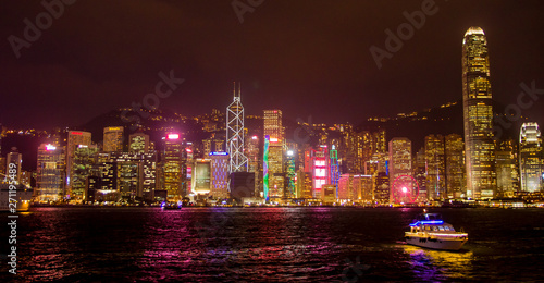 Photography City at night in Hongkong