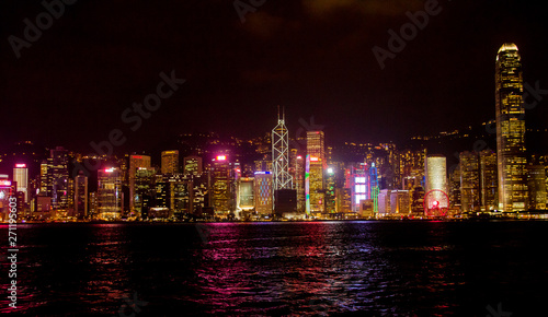 Photography City at night in Hongkong