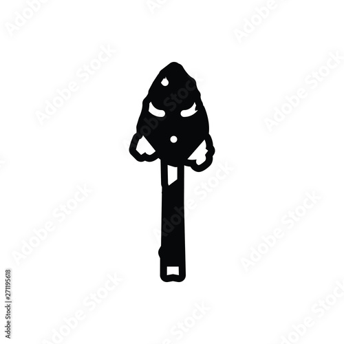 Black solid icon for prehistory primeval