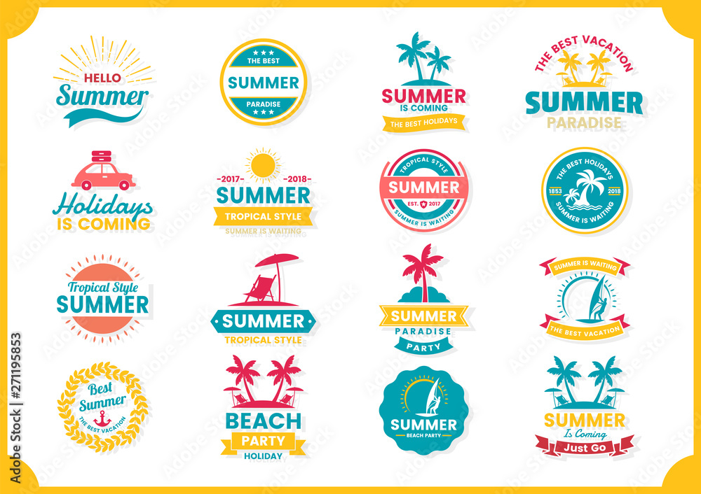 Summer Retro Vector for banner