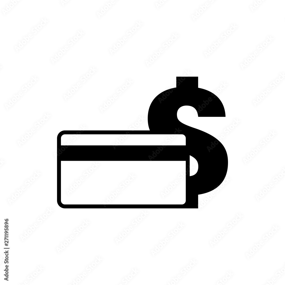 Credit card dollar icon graphic design template illustration Credit card dollar icon graphic design template illustration