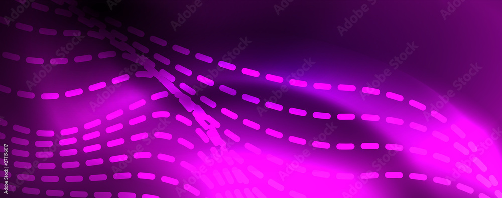 Neon vector wave lines abstract background, magic futuristic techno design Neon vector wave lines abstract background, magic futuristic techno design