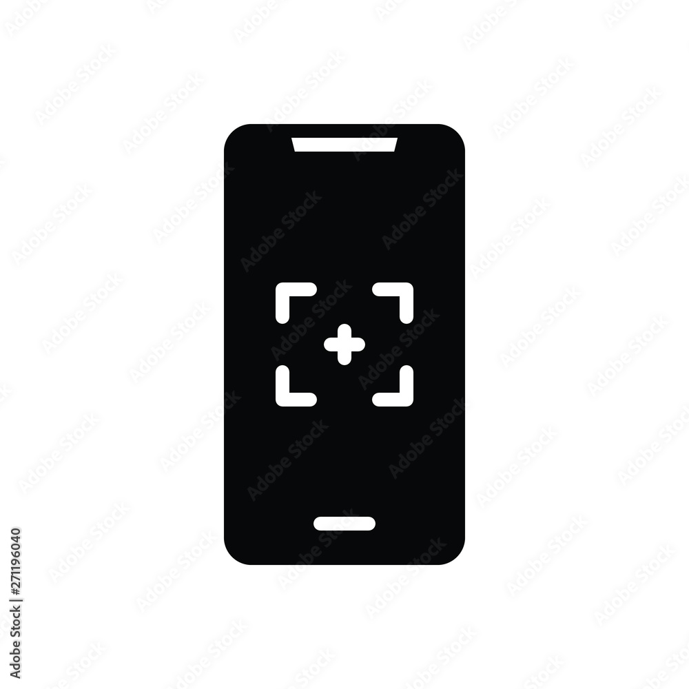 Black solid icon for print screen Black solid icon for print screen