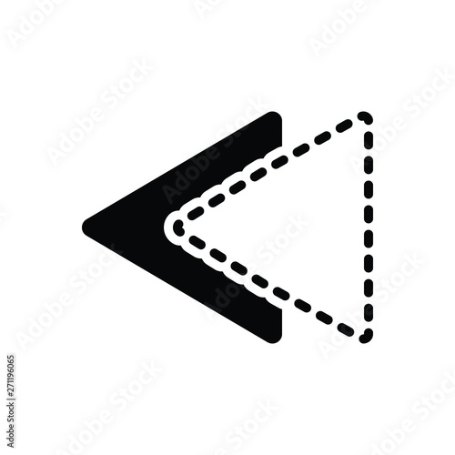 Black solid icon for previously already