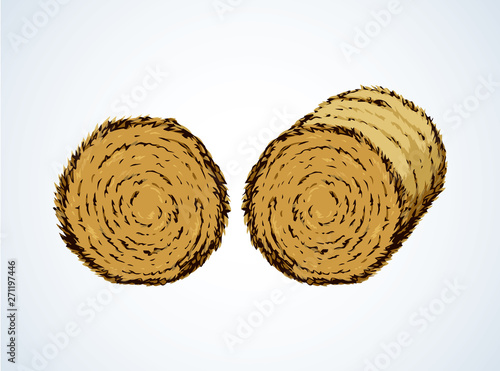 Haystack. Vector drawing