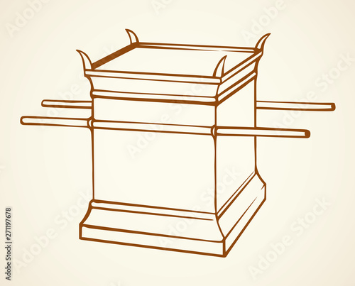 Altar. Vector drawing