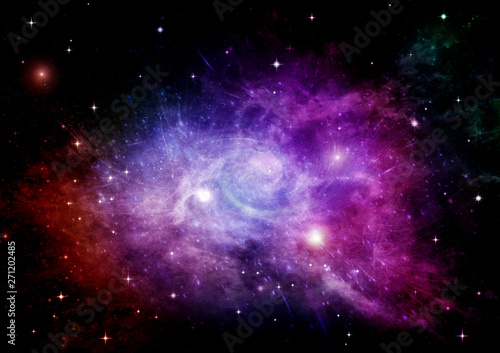 galaxy in a free space