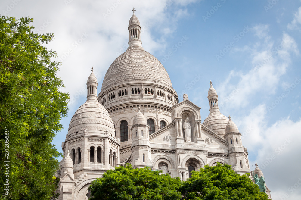 The iconic basilica of the Sacre Coeur - Paris, France