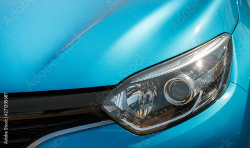 car headlight blue close-up © yakowiric1959