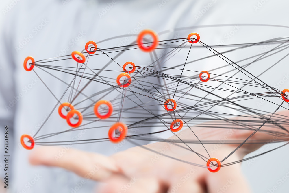 communication network digital workforce 3d communication network digital workforce 3d